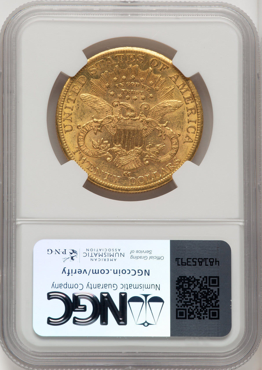1882-CC $20 Liberty Double Eagle NGC AU58 (769563060)