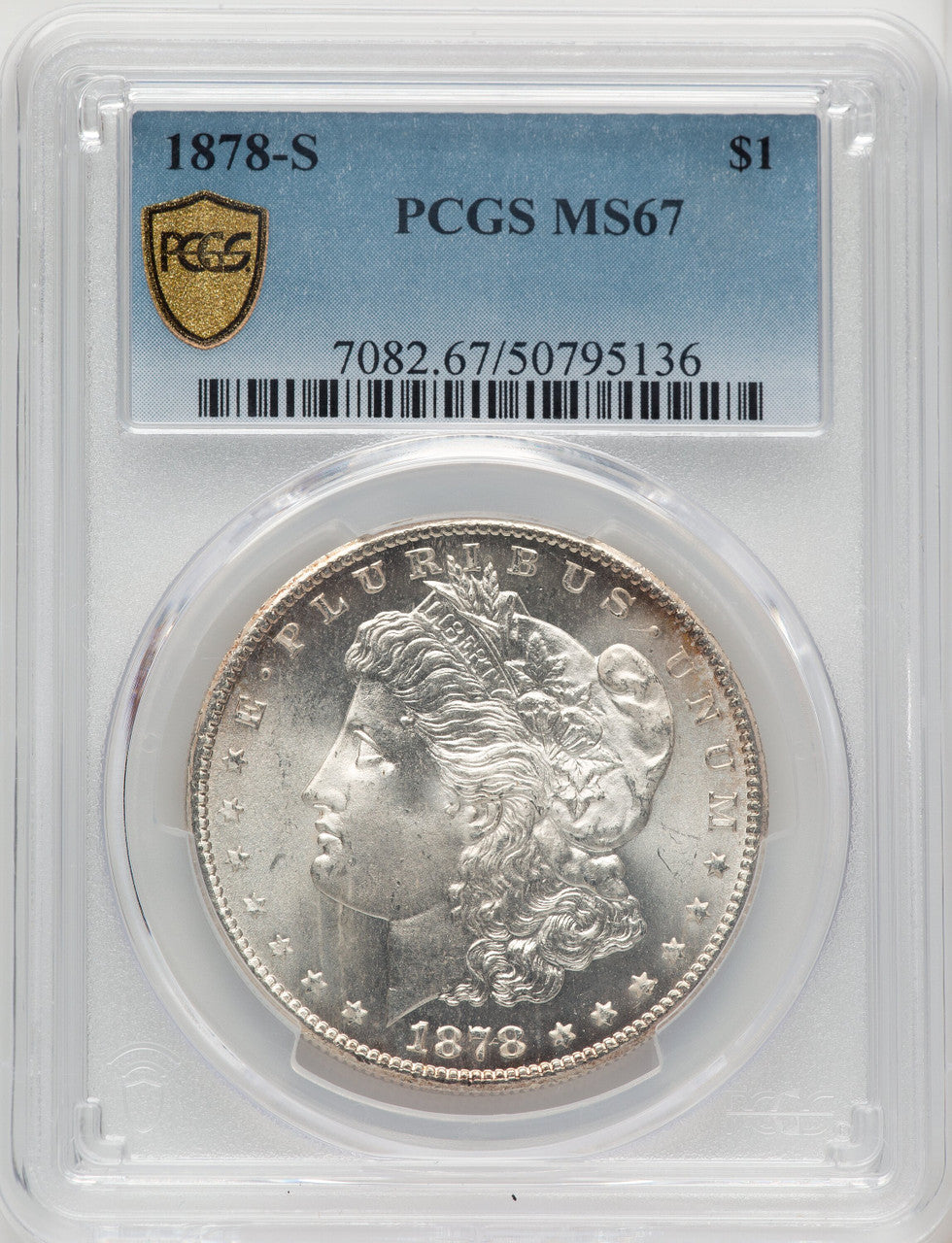 1878-S Morgan Dollar PCGS MS67