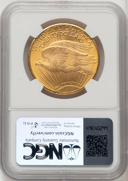 1924 $20 Saint Saint-Gaudens Double Eagle NGC MS66+ (771918011)