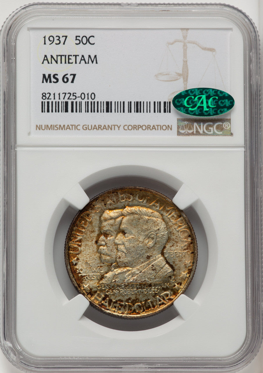 1937 50C Antietam CAC Commemorative Silver NGC MS67 (771946012)