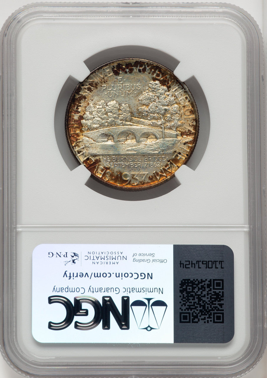 1937 50C Antietam CAC Commemorative Silver NGC MS67 (771946012)