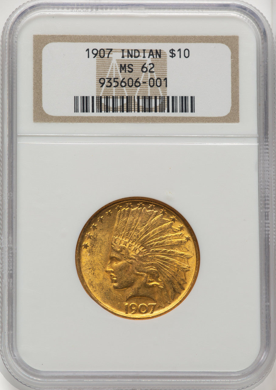 1907 $10 No Motto Indian Eagle NGC MS62 (773031009)