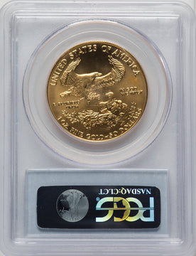 1988 $50 One-Ounce Gold Eagle PCGS MS70 (772946004)