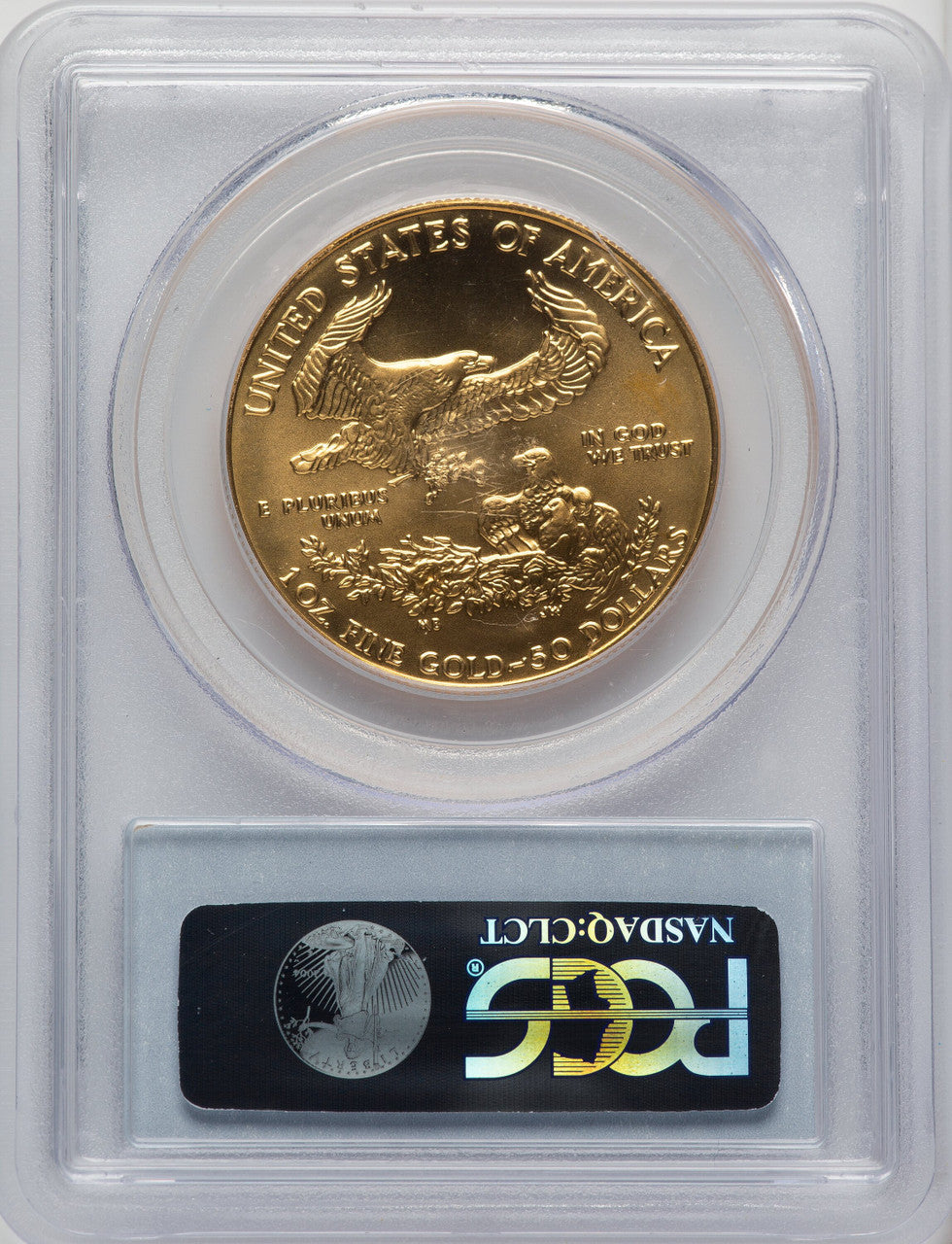 1988 $50 One-Ounce Gold Eagle PCGS MS70 (772946004)