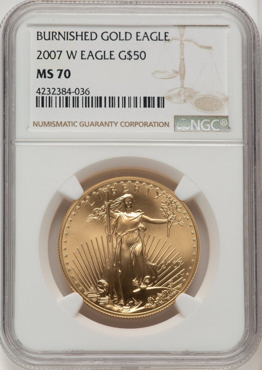 2007-W $50 One-Ounce Gold Eagle NGC MS70 (506895090)