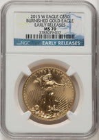 2013-W $50 One-Ounce Gold Eagle First Strike NGC MS70 (506895082)