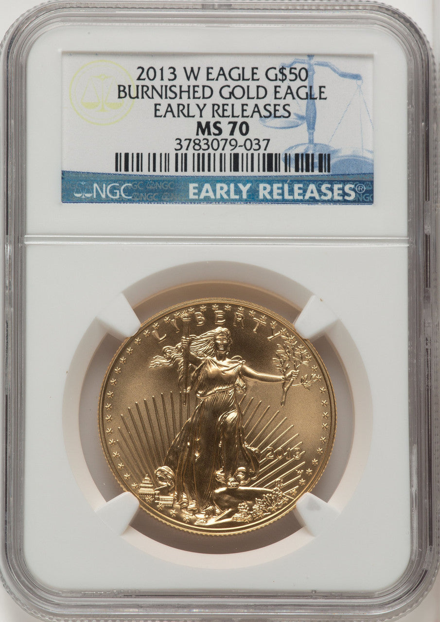 2013-W $50 One-Ounce Gold Eagle First Strike NGC MS70 (506895082)