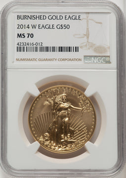 2014-W $50 One-Ounce Gold Eagle NGC MS70 (506895101)