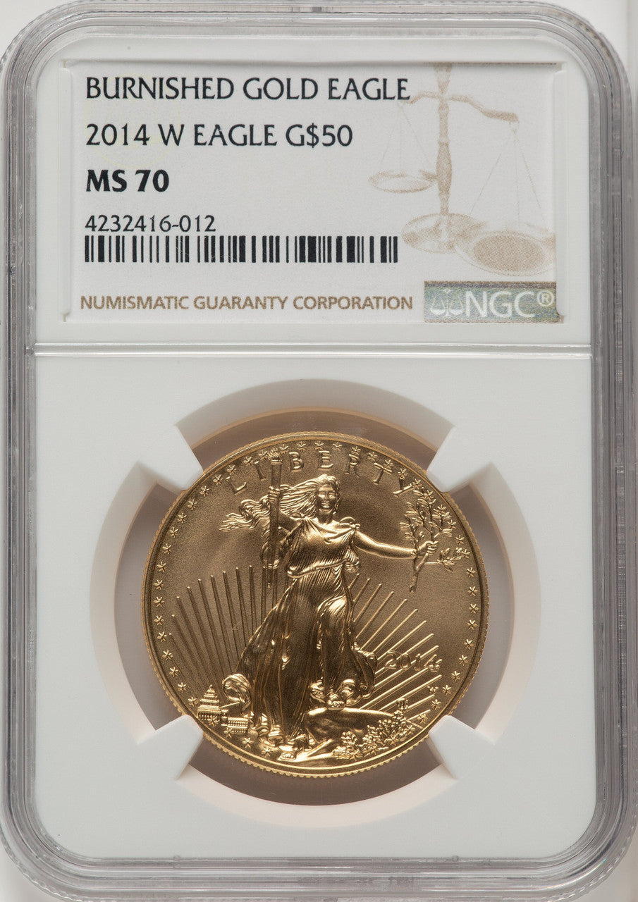 2014-W $50 One-Ounce Gold Eagle NGC MS70 (506895101)