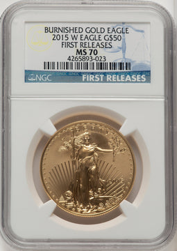 2015-W $50 One-Ounce Gold Eagle NGC MS70 (506895102)