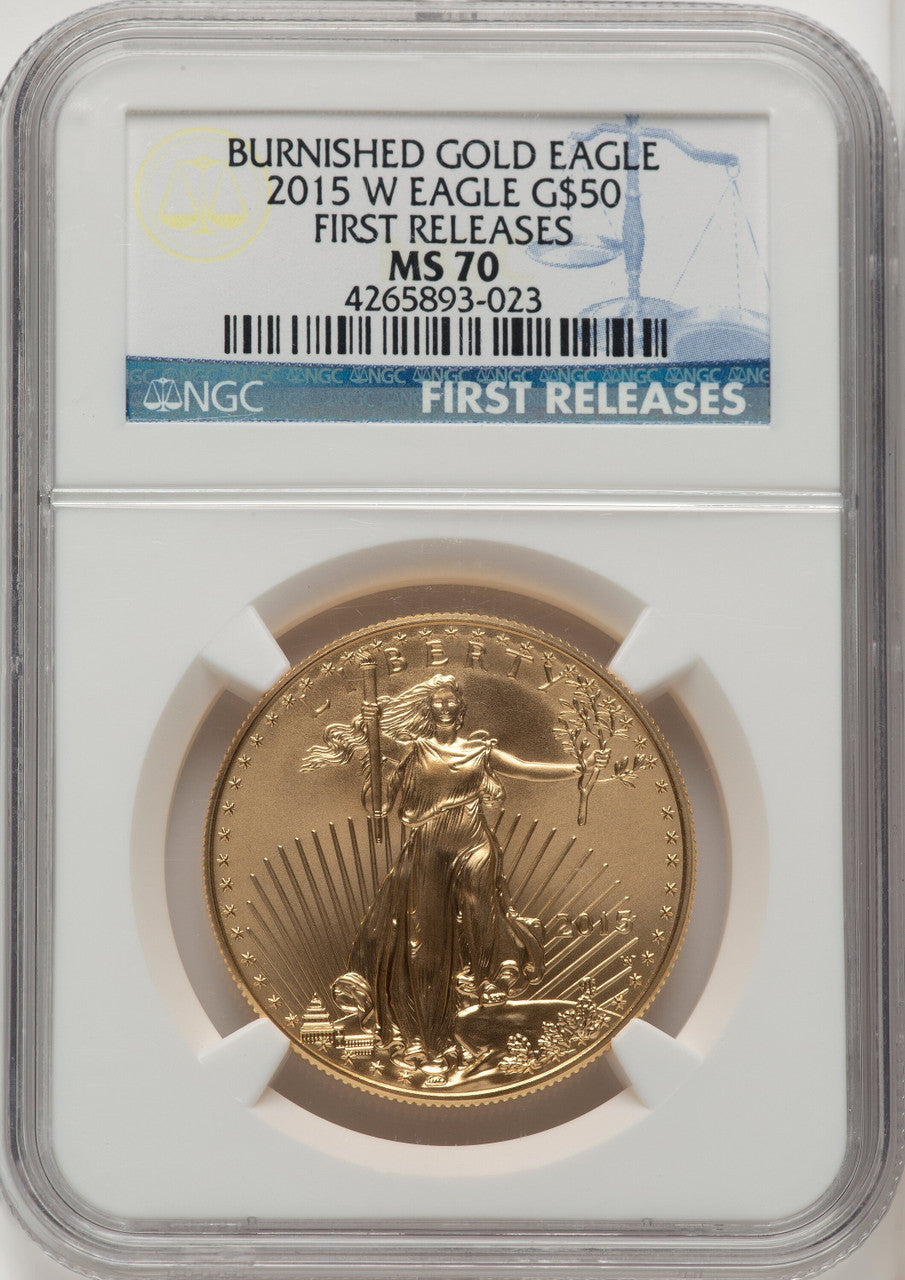 2015-W $50 One-Ounce Gold Eagle NGC MS70 (506895102)