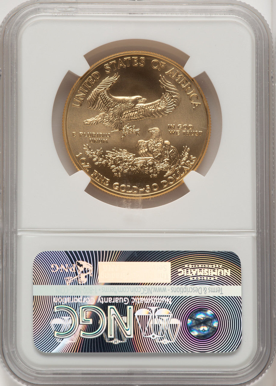 2015-W $50 One-Ounce Gold Eagle NGC MS70 (506895102)