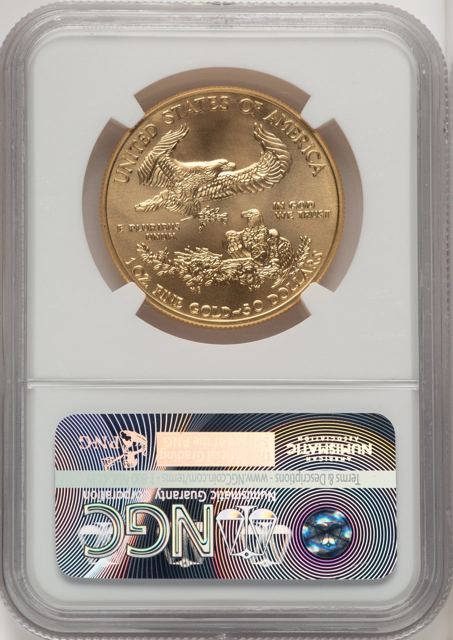 2015-W $50 One-Ounce Gold Eagle NGC MS70 (772862010)