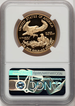 2018-W $50 One Ounce Gold Eagle Ed Moy NGC PF70
