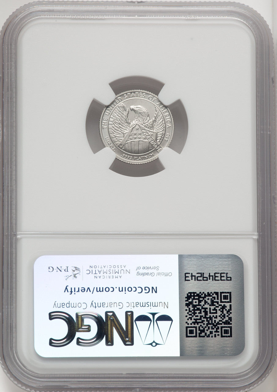 2007-W $10 Tenth-Ounce Platinum Eagle Burnished NGC MS70 (506177002)