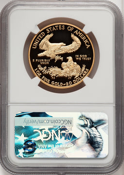 2017-W $50 One-Ounce Gold Eagle FDI Washington NGC PF70 Jones Signed