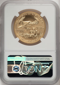 2018-W G$50 One Ounce Burnished Gold Eagle First Strike NGC MS70 (773105008)