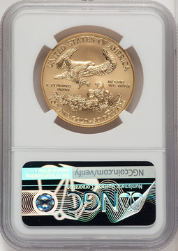 2019-W $50 One-Ounce Gold Eagle Burnished NGC MS70 Mercanti