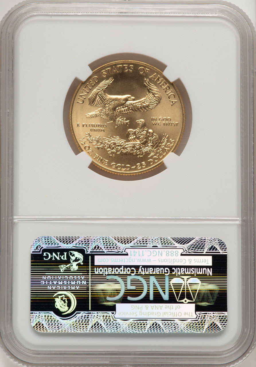 2013 $25 Half-Ounce Gold Eagle NGC MS70