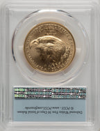 2021 One-Ounce Gold Eagle Type Two First Strike FS Flag PCGS MS70