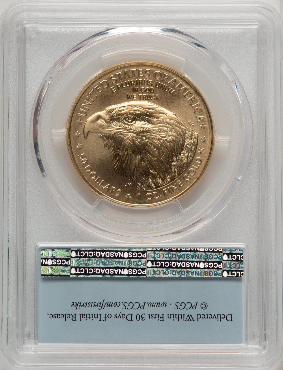 2021 One-Ounce Gold Eagle Type Two First Strike FS Flag PCGS MS70