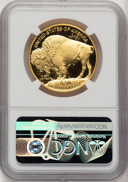 2006-W $50 One-Ounce Gold Buffalo .9999 Fine Gold Mike Castle NGC PF70 (520102001)