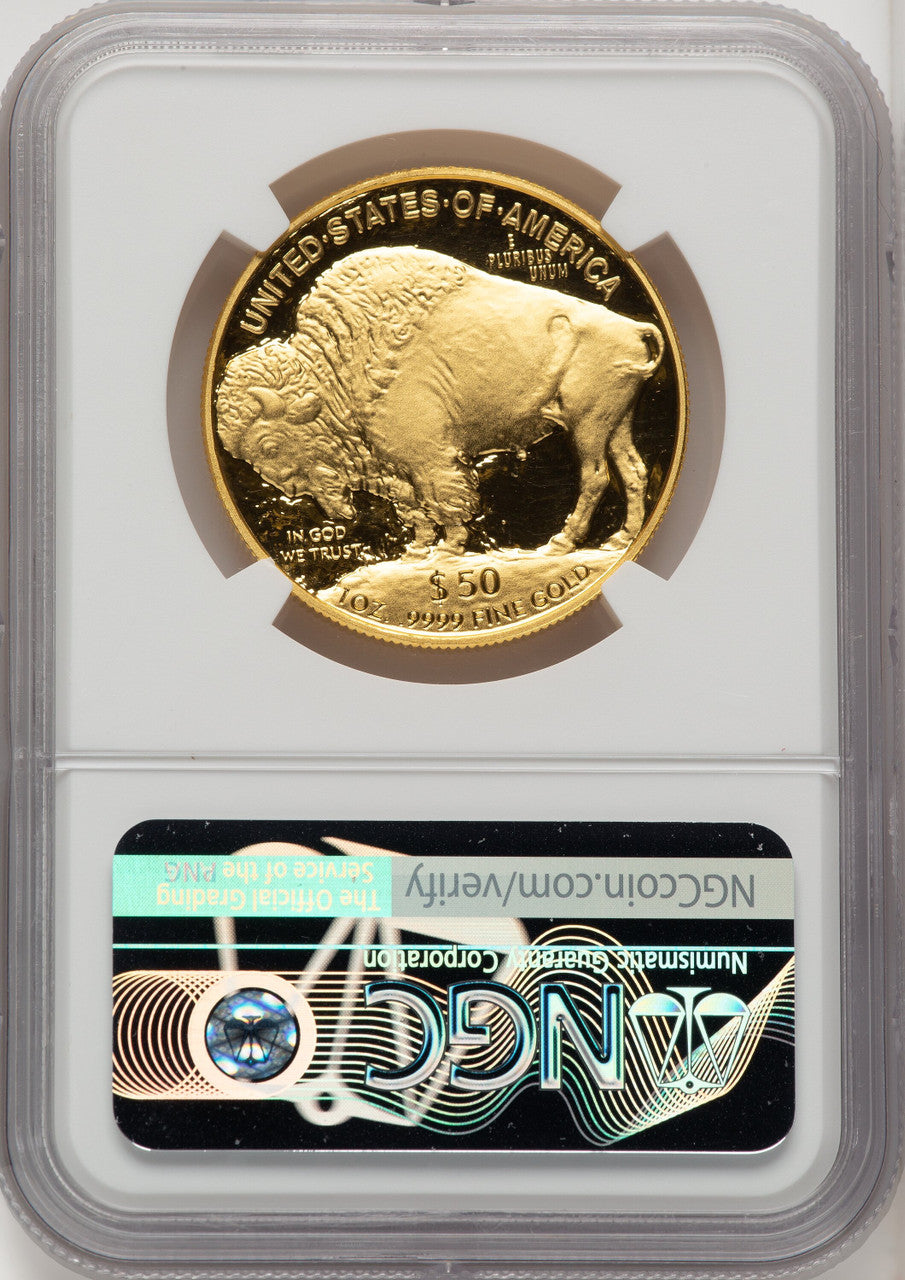 2006-W $50 One-Ounce Gold Buffalo .9999 Fine Gold Mike Castle NGC PF70 (520102001)
