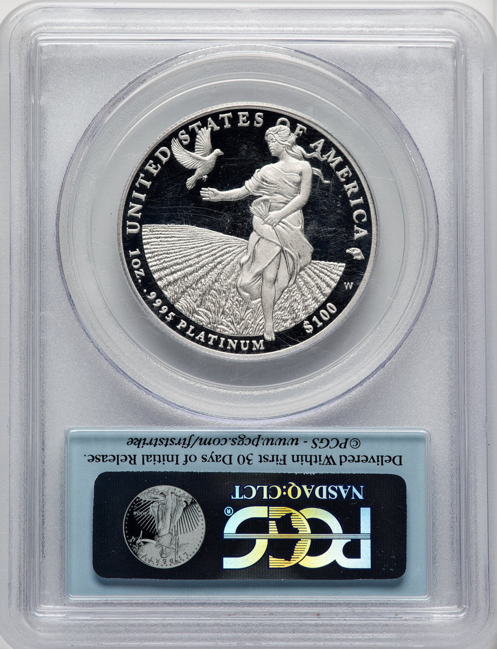 2011-W $100 One-Ounce Platinum Eagle First Strike FS Flag PCGS PR70