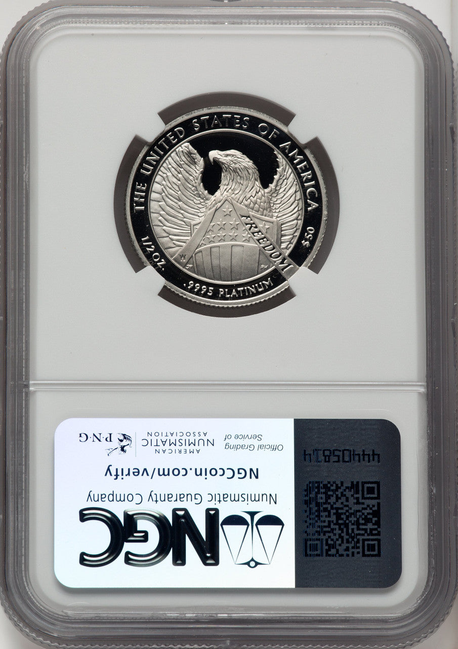 2007-W $50 Half-Ounce Platinum Eagle Statue of Liberty Brown Label NGC PF70 (519548167)