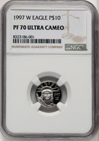 1997-W $10 Tenth-Ounce Platinum Brown Label NGC PF70 (767908007)