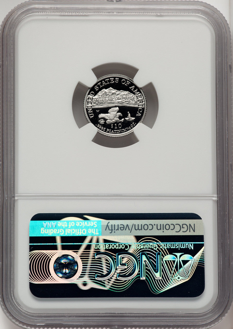 2002-W $10 Tenth-Ounce Platinum Eagle Don Everhart NGC PF70