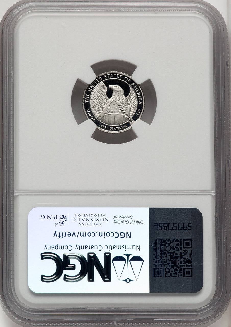 2007-W $10 Tenth-Ounce Platinum Eagle Brown Label NGC PF70 (767908006)