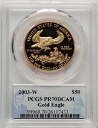 2003-W One Ounce Gold Eagle PCGS PR70 Philip Diehl