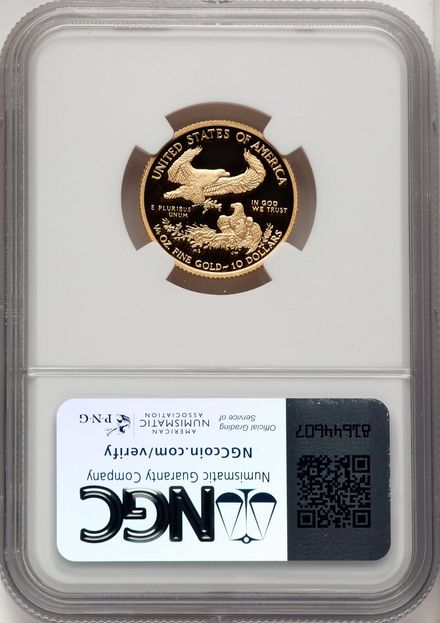 2020-W $10 Quarter-Ounce Gold Eagle Ed Moy NGC PF70