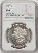 1895-S Morgan Dollar NGC MS61