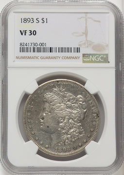 1893-S Morgan Dollar NGC VF30