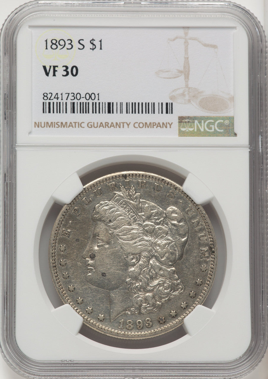 1893-S Morgan Dollar NGC VF30