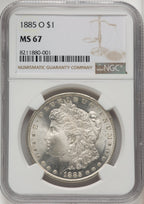 1885-O Morgan Dollar NGC MS67 (772300021)