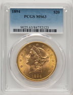 1894 $20 Liberty Double Eagle PCGS MS63 (505886120)