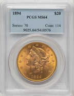 1894 $20 Liberty Double Eagle PCGS MS64 (773326001)