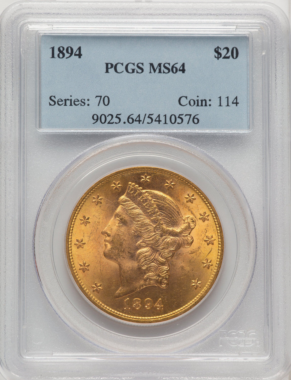 1894 $20 Liberty Double Eagle PCGS MS64 (773326001)