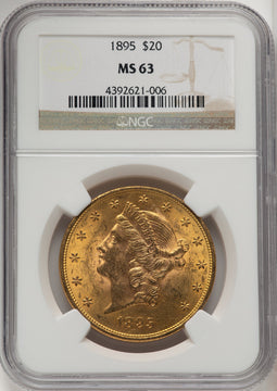 1895 $20 Liberty Double Eagle NGC MS63 (505886130)