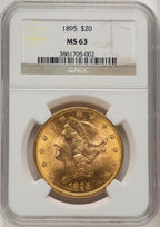 1895 $20 Liberty Double Eagle NGC MS63 (505886128)