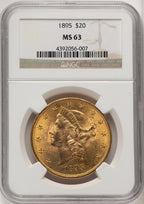 1895 $20 Liberty Double Eagle NGC MS63 (505886129)
