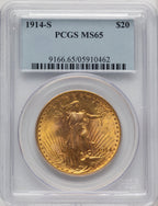 1914-S $20 Saint-Gaudens Double Eagle PCGS MS65 (505886098)