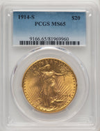 1914-S $20 Saint-Gaudens Double Eagle PCGS MS65 (505886097)