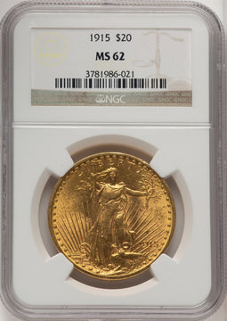 1915 $20 Saint-Gaudens Double Eagle NGC MS62 (505886113)