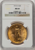 1915-S $20 Saint-Gaudens Double Eagle NGC MS64 (505886099)