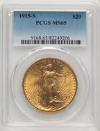 1915-S $20 Saint-Gaudens Double Eagle PCGS MS65 (505886094)