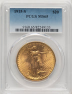 1915-S $20 Saint-Gaudens Double Eagle PCGS MS65 (505886093)